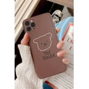Popular Letter TOY POODLE Bear Graphic iPhone 11 Pro Case in Coffee