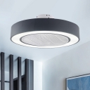 Minimalist Round Hanging Fan Lamp 23