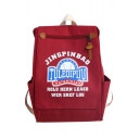 New Trendy Wholesale Letter JINGPINBAO Print Large Capacity Backpack for Students
