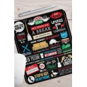 Cool Fancy Popular Letter CENTRAL PERK Cartoon Graphic Mouse Pad in Black
