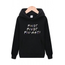Casual Classic Boys Long Sleeve Letter PIVOT Printed Kangaroo Pocket Relaxed Hoodie