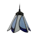 7 Inch Width Shade Tiffany Style Stained Glass Mini Pendant Light