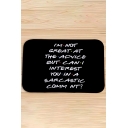 Cool Chic Fashionable Letter I'M NOT EVEN SORRY Printed Mouse Pad in Black