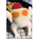Cute Funny Sunglasses Embroidered Turkey Toy Pendant