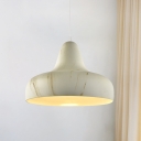 Aluminum White/Wood/Coffee Hanging Light Hat Shape 1 Head Nordic Style Down Lighting Pendant