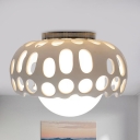 Dome Flush Mount Ceiling Light Modernist Acrylic 11