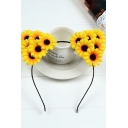 Pretty Cute Ladies Daisy Flower Patterned Headband