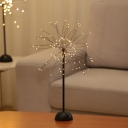Dandelion Metal Nightstand Lighting Art Deco LED Black Night Table Light for Living Room