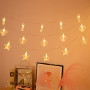 Star/Loving Heart LED String Light Modern Iron 20/40-Bulb Clear Fairy Light with Clip in Warm/Multi-Colored Light, 9.8/19.6ft