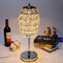 LED Pinecone Night Table Lamp Minimalism Clear Crystal Nightstand Light for Restaurant