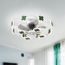 Acrylic Clover Fan Ceiling Light Nordic 23.5
