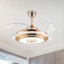 Gold Circular Semi-Flush Ceiling Lamp Modernism 42