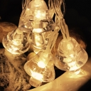 Kids Mushroom Clear Plastic Party Lamp 6M 40 Lights LED String Light Idea for Bedroom