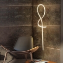 Twisting Metallic Floor Standing Lamp Modernism LED Chrome Floor Lighting for Bedroom