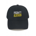 Popular Unisex Letter I Can't Breathe Embroidered Cap