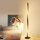 Black/White Finish Spiral Floor Lamp Simple Style LED Metallic Standing Floor Light in White/Warm Light