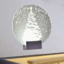 Clear Elk/Christmas Tree Wall Mount Lamp Nordic Style Aluminum LED Mural Light Fixture for Bedroom