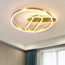 Ring Bedroom Ceiling Mounted Fixture Simple 18