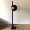 Modernism Dick Shape Stand Up Lamp Iron 1-Light Living Room Floor Standing Light in Black