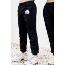 Basic Mens Joggers House Character Pattern Pocket Drawstring Cuffed Mid Rise Regular Fitted 7/8 Length Joggers