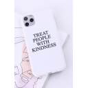 Stylish Letter Treat People With Kindness Butterfly Heart Graphic iPhone 11 Phone Case