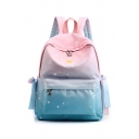 Fancy Campus Style Cartoon Star Planet Ombre Large Capacity Backpack (Pictures for Reference)