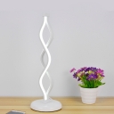 Aluminum Stranded LED Table Lighting Simple Style White Night Stand Light for Living Room