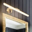 Linear Rest Room Wall Light Fixture Metallic LED Nordic Vanity Lighting Ideas with Telescopic Arm in Black/Gold