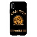 Letter Airbender Graphic iPhone 11 Pro Max Trendy Phone Case in Black
