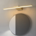 Metal Elongated Wall Vanity Light Modernist 16