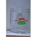 Popular Letter Central Perk Graphic Sheer Glass Jar in White