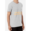 Mens Trendy T-Shirt Letter Dwight You Ignorant Slut Pattern Regular Fit Short Sleeve Round Neck T-Shirt