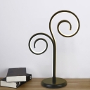 Butterfly Antenna Nightstand Light Kids Style Metal Bedroom LED Table Lamp in Black/White/Gold