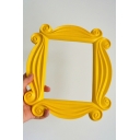 Famous TV Show Periphery Floral Shaped Photo Frame in Yellow