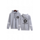 Womens Hoodie Fashionable Supernatural Symbol Pattern Kangaroo Pocket Drawstring Long Sleeve Relaxed Fitted Graphic Hooded Sweatshirt