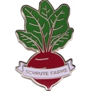 Cute Brooch Badge Beetroot Letter Schrute Farms Pattern The Office Fans Brooch
