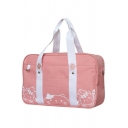 Portable Handbag Cute Cartoon Cat Paw Print JK Uniform Portable Messenger Handbag
