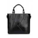 Stylish Plain Double Zipper Side Shoulder Messenger Bag Handbag