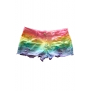 Low Rise Tie Dye Chic Ripped Summer's Hot Pants Denim Shorts