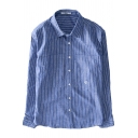 Mens Shirt Unique Pinstripe Pattern Purified Cotton Button up Spread Collar Long Sleeve Regular Fit Shirt