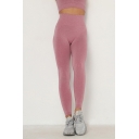 Sporty Womens Leggings Space Dye Pattern Contrast Stitching Butt Lift High Waist Ankle Length Skinny Yoga Leggings