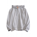 Mens Hoodie Unique Plain Drawstring Zipper up Long Sleeve Relaxed Fitted Hoodie with Kangaroo Pocket