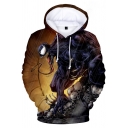 New Stylish Cool 3D Skull Printed Long Sleeve Pullover Casual Hoodie