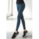Unique Womens Leggings Solid Color Tummy-Control Butt Lifting Nude Feeling High Waist Ankle Length Skinny Fit Yoga Leggings