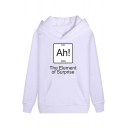 New Popular Letter ELEMENT OF SURPRISE Printed Long Sleeve Pullover Hoodie