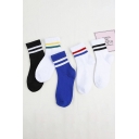 Kawaii Cartoon Japanese Letter Number Graphic Knitted Socks