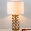 Brass Quatrefoil Cutouts Table Lamp Postmodern 14