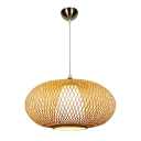 Mushroom/Ellipse Ceiling Hanging Lantern Asian Bamboo 20