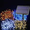 39.37ft Artistry Firefly Solar String Light Plastic 100-Light Outdoor Fairy Lamp in Black, Warm/White/Multi-Color Light