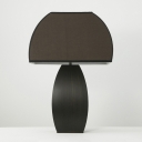Mushroom Shaped Table Lamp Nordic Style Fabric 1 Head Black Night Stand Light for Bedroom